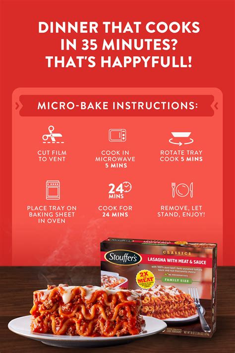 Quick and Easy Microwave Stouffer's Lasagna