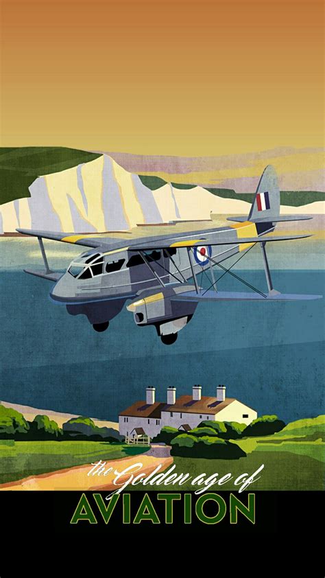 airplane drawing poster
