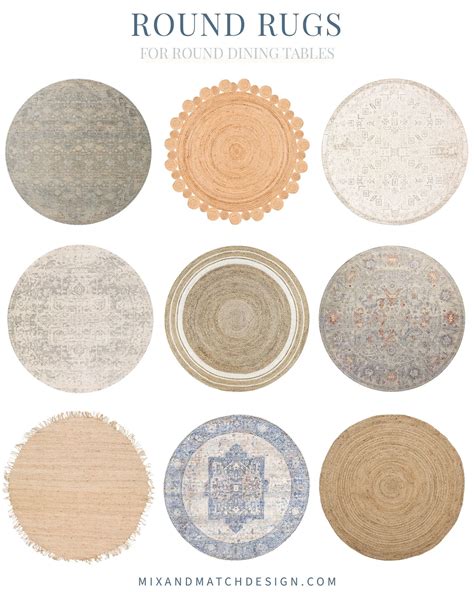 Round Rugs For Dining Room