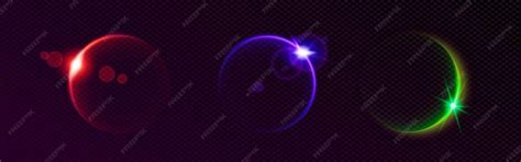 Earth ray and round overlay effect with glowing sphere line horizon ...