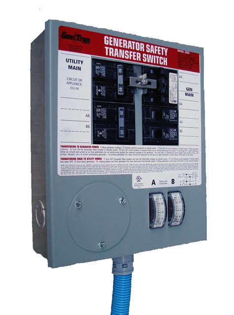 Gentran 2026 6 Circuit 20 Amp Generator Transfer Switch Generators ...