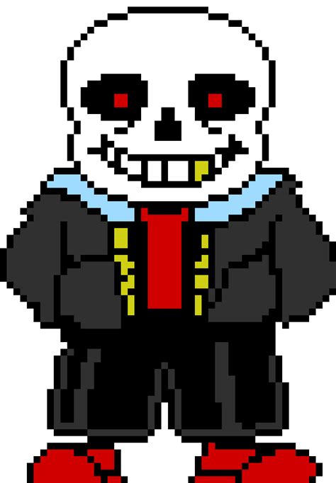 fell tale sans read desc | pixel art maker