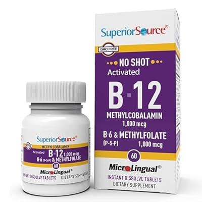 Superior Source No Shot Vitamin B-12 Methylcobalamin India | Ubuy