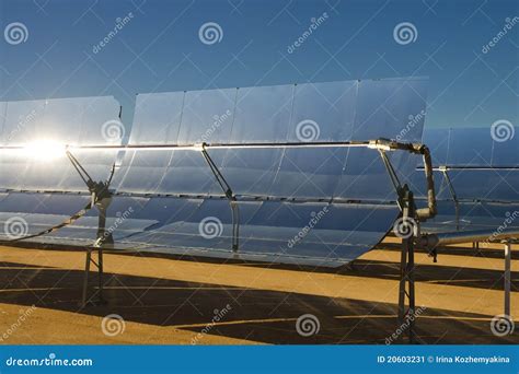 Solar Thermal Energy Electricity Plant Stock Image - Image of solar ...