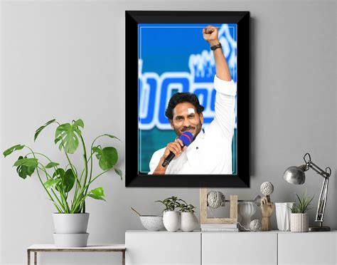 Y. S. Jagan I Y. S. Jagan Mohan Reddy I YSR Congress I Wall Poster / F ...