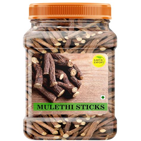 Kartik Export Mulethi Root Stick for Eating - Licorice Root ...