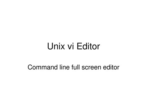 Image result for Unix Vi Editor Command
