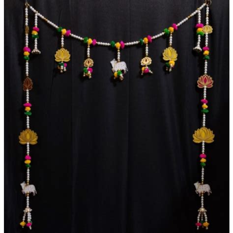 Lotus & Pichwai Cow Toran with Door Side Hangings
