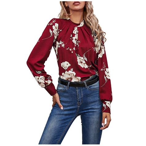 4# Women's Spring Summer Ruffles Blouse Casual Sli... – Grandado