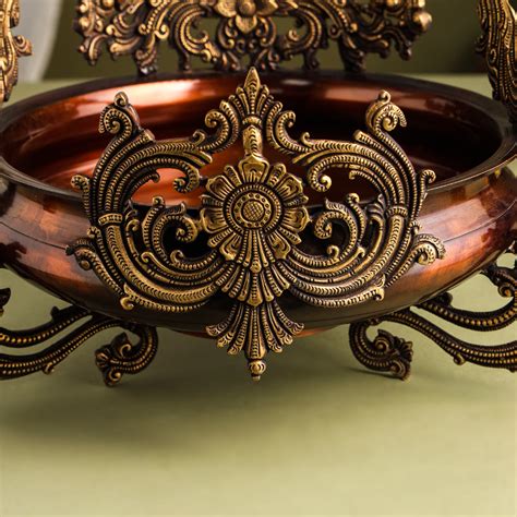 Brass Traditional Ganesha Urli/Floater (19 Inch) – Vedansh Craft