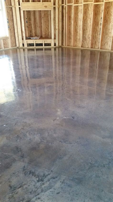 Stained concrete "Titanium gray" Concrete Floors Living Room, Acid ...