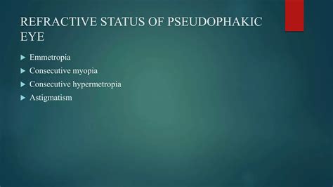 Aphakia and pseudophakia | PPTX