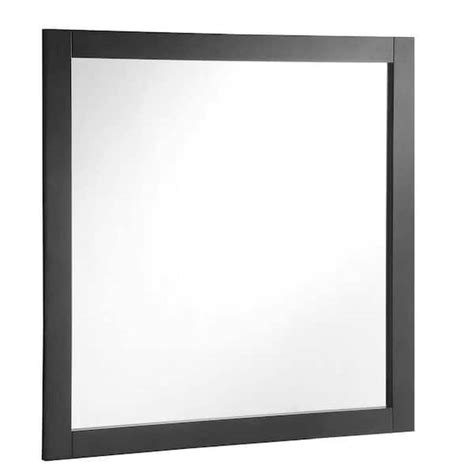 Design House 30 in. W x 30 in. H Framed Square Bathroom Vanity Mirror ...