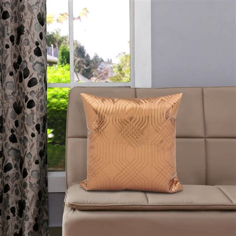 Buy Bling Shimmer PU Filled Cushion from Home Centre at just INR 399.0