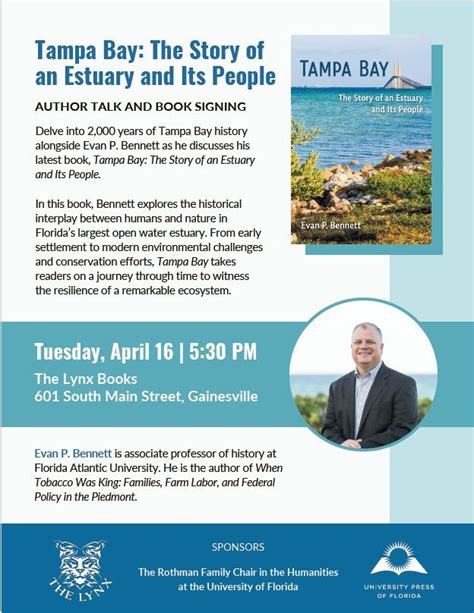 Author Talk and Book Signing for Tampa Bay: The Story of an Estuary and ...