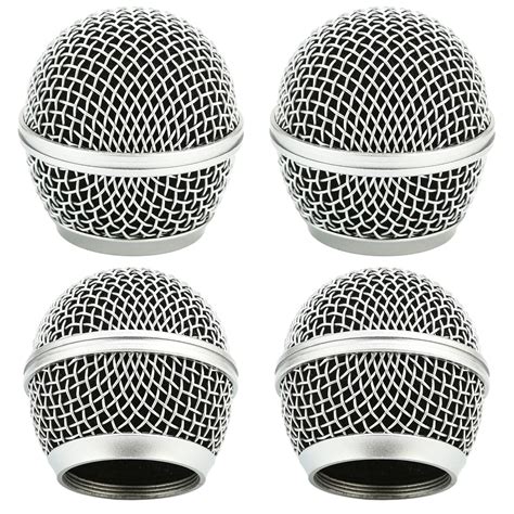 Microphone Head Replace, Microphone Grille Ball with Inner Foam, Steel ...