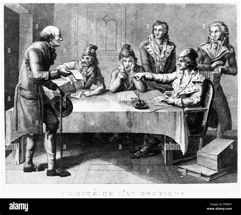 FRENCH REVOLUTION, 1793. /nA man holding a certificate of good ...