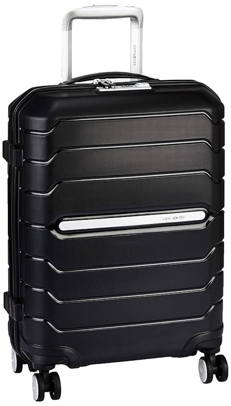SAMSONITE Octolite Polypropylene 55 cms Black Hardsided Cabin Luggage ...