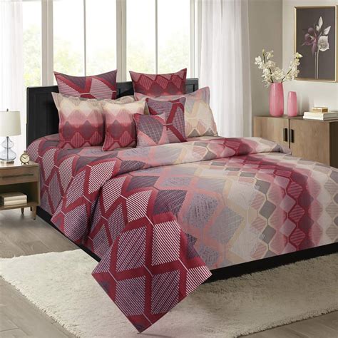 Buy SWAYAM Pastel Vogue- Multicolour Printed Cotton Double Bedsheet Set ...