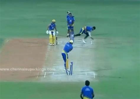 IPL 2021: CSK new recruit Hari Shankar Reddy clean bowls MS Dhoni in ...