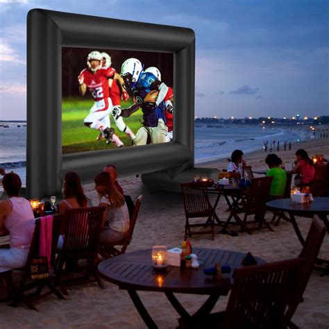 Buy 15 FT Inflatable Projector Screen with Blower, Indoor Outdoor ...