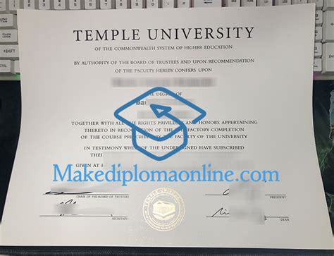 Ways to Buy Temple University Diploma, Fake Temple Diploma