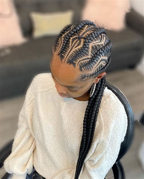 Feed In Braids Hairstyles, Braided Cornrow Hairstyles, Protective ...