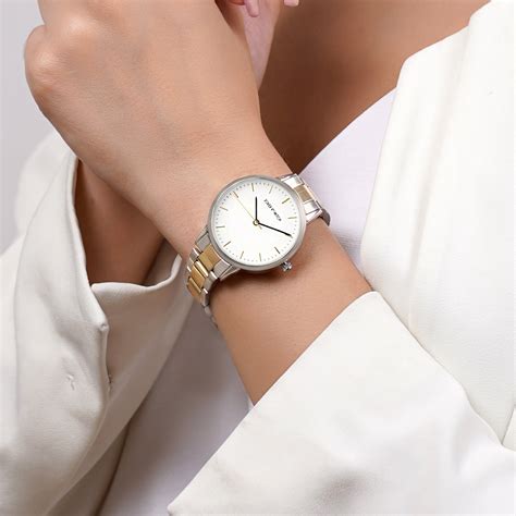 Shop online White Dial Dual Tone Metallic Strap Watch by Joker and ...