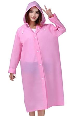 Buy Asherbaby Women's Waterproof Rainwear Outdoor Hood Raincoat ...