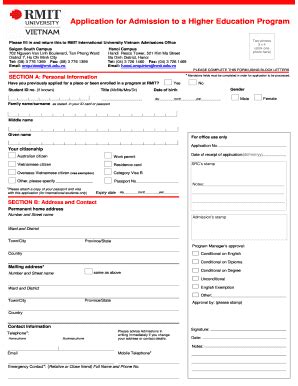 Rmit Authorization Form - Fill Online, Printable, Fillable, Blank ...