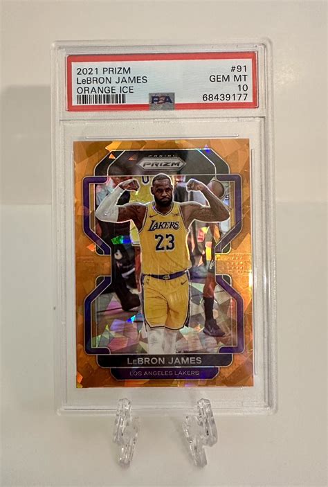 LeBron James 2021 Prizm #91 Orange Ice Price Guide - Sports Card Investor