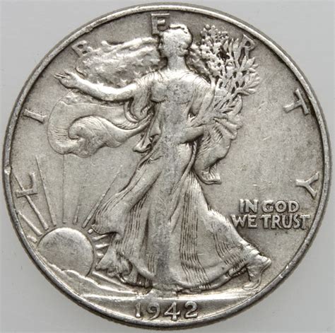 1942 P Walking Liberty Half Dollar #12 - For Sale, Buy Now Online ...