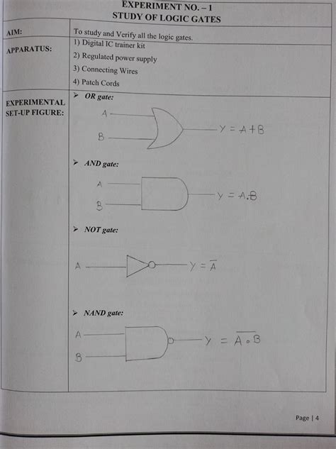 DF manual - EXPERIMENT NO. - 1 STUDY OF LOGIC GATES To study and Verify ...