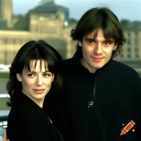 Rowan Atkinson and Natalie Imbruglia posing for Johnny English movie ...