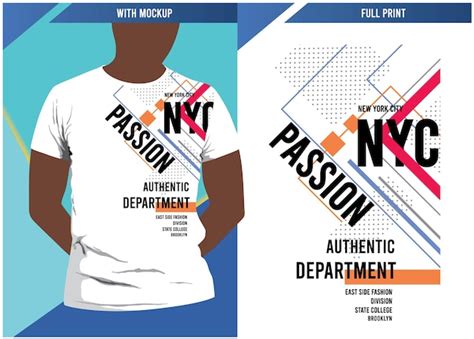 Passion design typography with tshirt mockups and print ready full ...