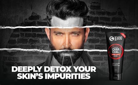 Beardo Activated Charcoal Peel Off Mask 100 ml | Activated Charcoal ...