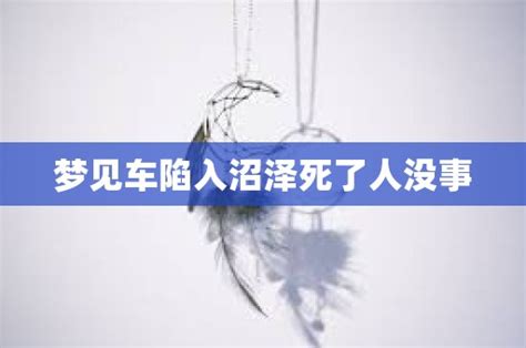 梦见车陷入沼泽死了人没事 - 命理解梦