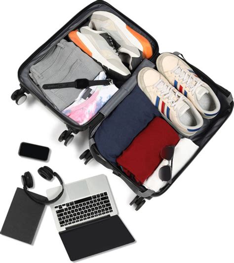 WROGN With Laptop Compartment- Kangaroo Cabin Suitcase 8 Wheels - 22 ...