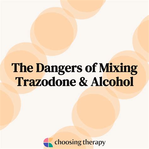 Can You Take Trazodone With Alcohol?