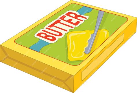 Premium Vector | A packet of butter