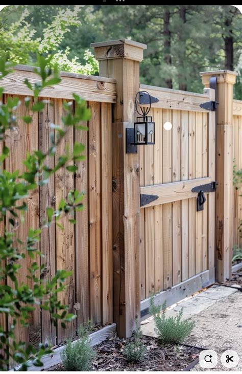 Pin by Sara on HOME in 2025 | Fence gate design, Backyard fences, Wood ...