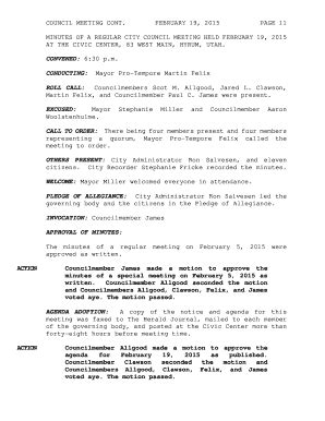 Fillable Online utah AT THE CIVIC CENTER, 83 WEST MAIN, HYRUM, UTAH ...