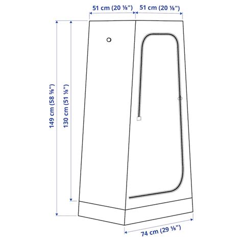 VUKU Wardrobe, white, 74x51x149 cm - IKEA