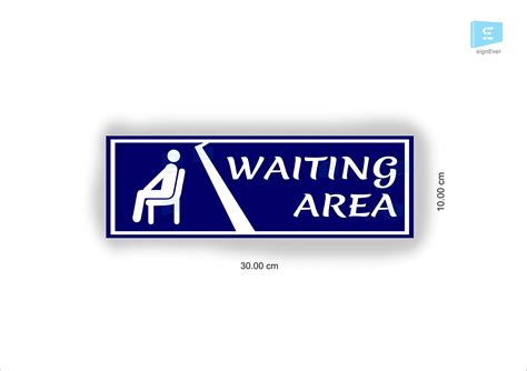 Buy SIGN EVER Waiting Area Sign Boards Office Hospital Bank Clinic ...