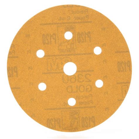 3M™ Hookit™ Gold Disc Dust Free 236U, 01081, 6 in, P120 grade, 100 ...