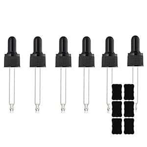 Ové Health Glass Eye Droppers For Essential Oil 15Ml (1/2 Ounce) - Fit ...
