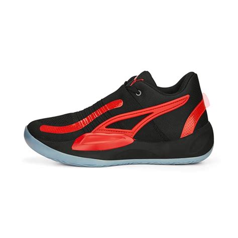 Buy Puma Unisex-Adult Rise Nitro Black-for All Time Red Basketball Shoe ...