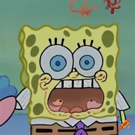 Spongebob Biting Nails