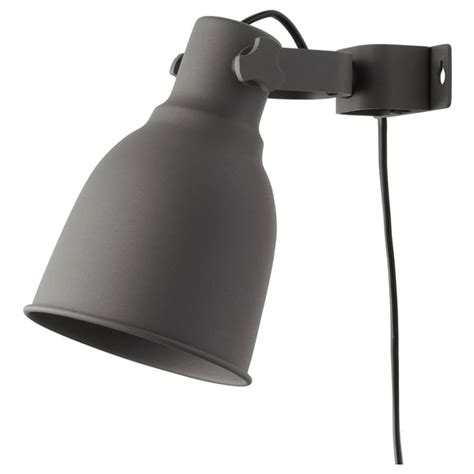 HEKTAR Wall/clamp spotlight, dark grey - IKEA
