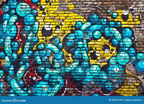 Brick Wall Graffiti Royalty Free Stock Photos - Image: 32091278